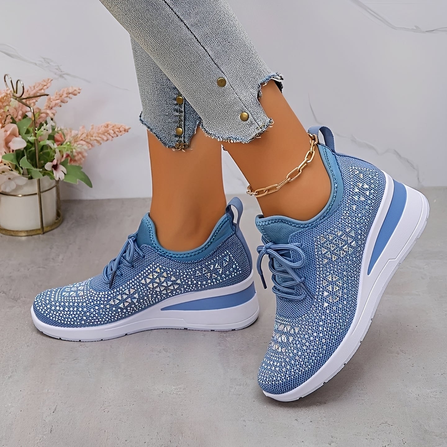 Brenda - Chaussures à Talons Compensés Raffinées