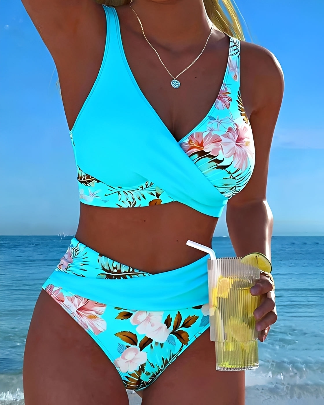 Eleri - Maillot de bain deux pièces à motif floral chic