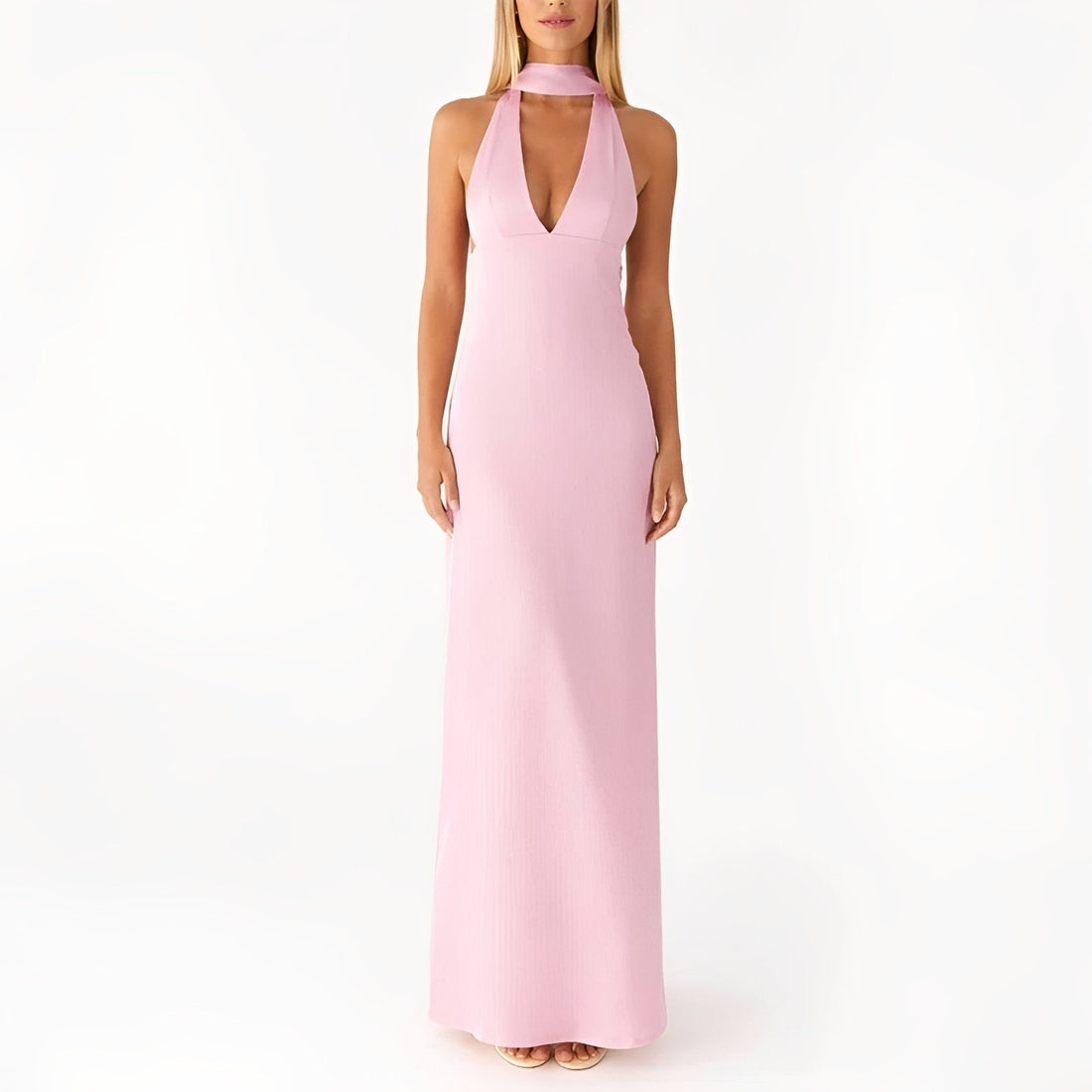 Amelie - Robe Longue à Col Halter
