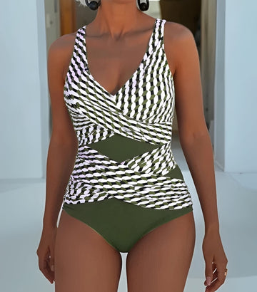 Karen - Maillot de Bain Élégant avec Détail Croisé