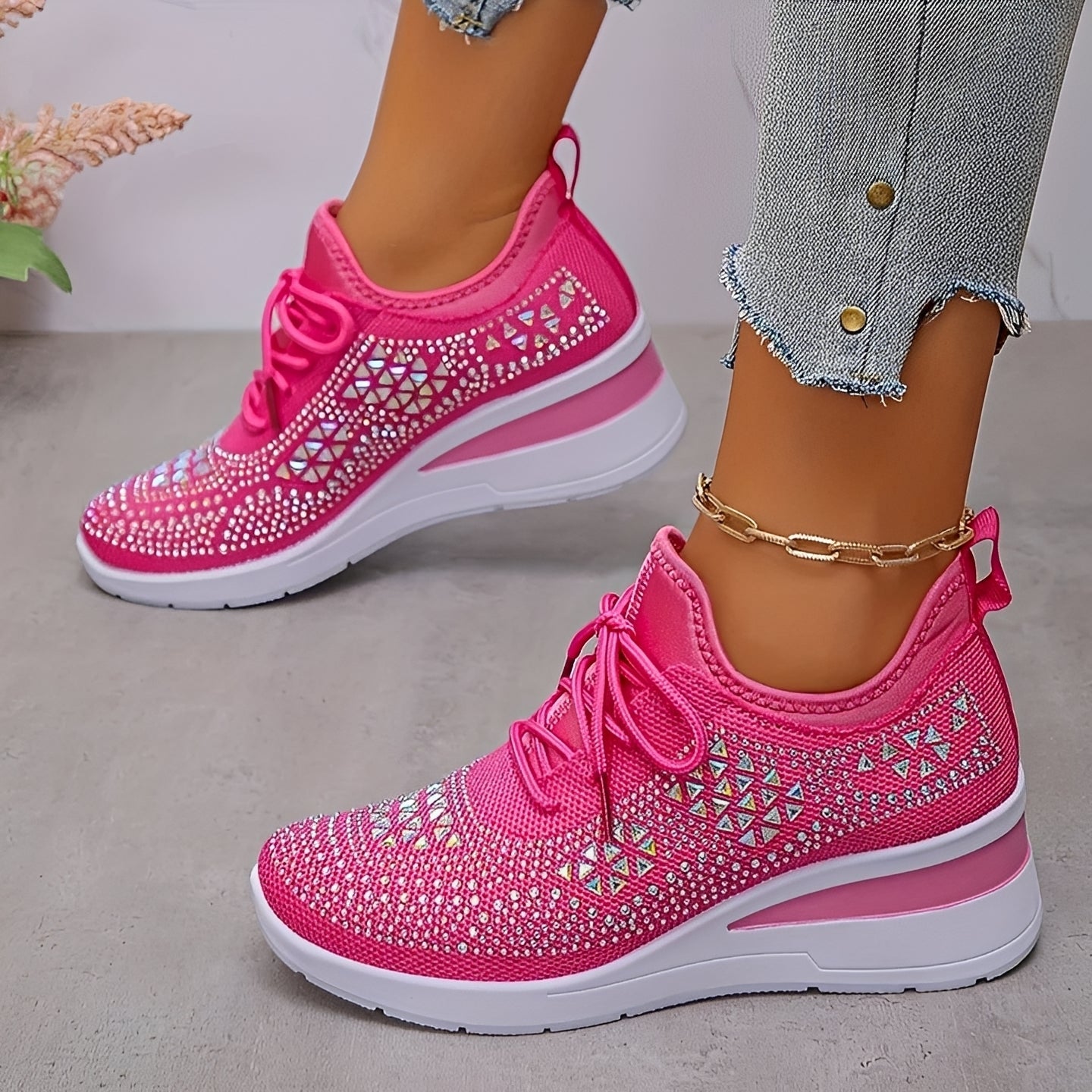 Brenda - Chaussures à Talons Compensés Raffinées
