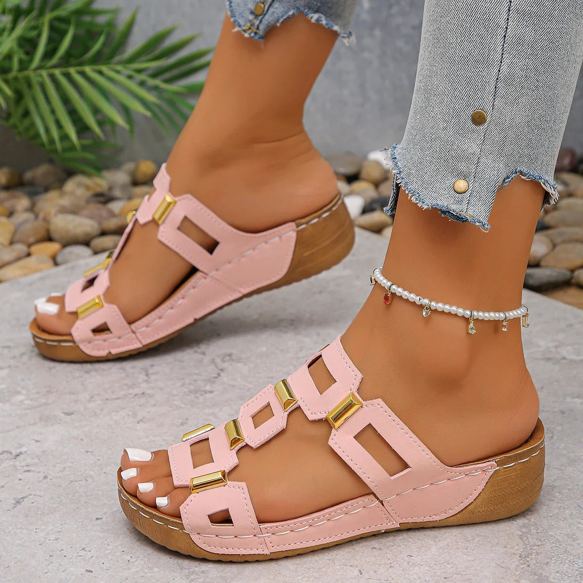 Victoria - Chaussures à Talon Compensé Élégantes