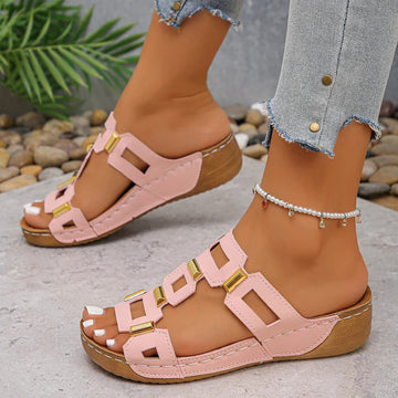 Victoria - Chaussures à Talon Compensé Élégantes