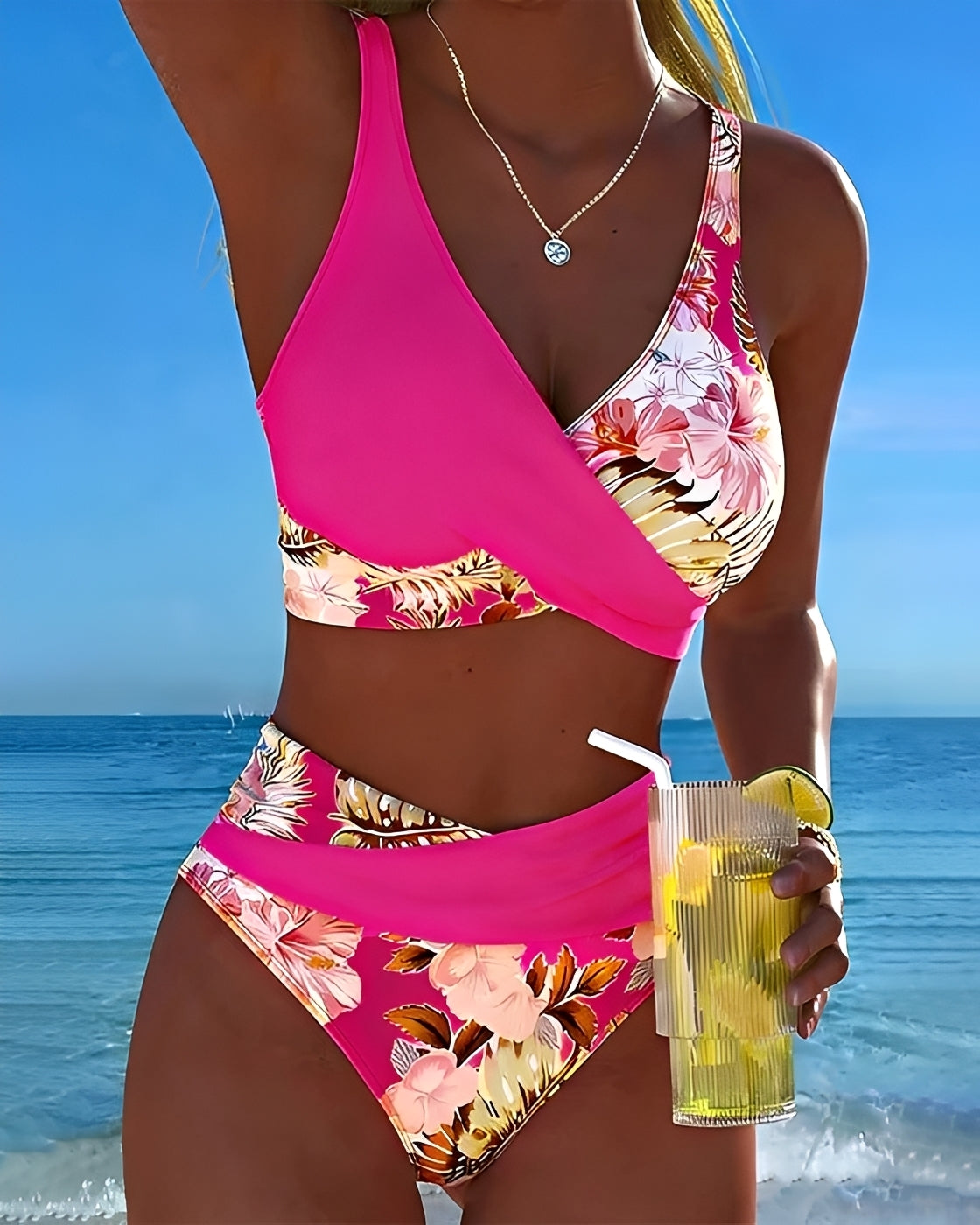 Eleri - Maillot de bain deux pièces à motif floral chic