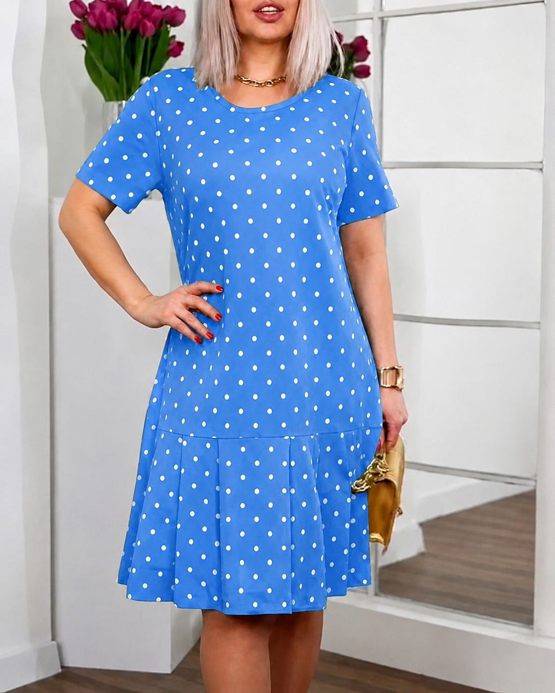 Amira - Robe Ample à Pois