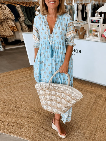 Casey - Robe Relax avec Manches Mi-longues