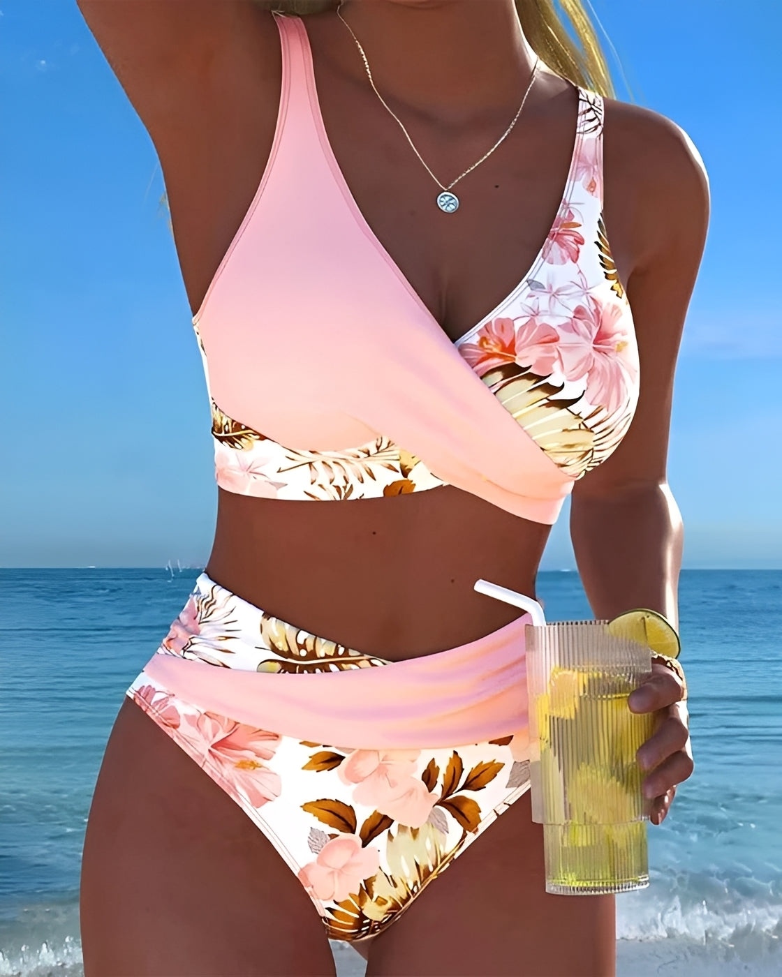 Eleri - Maillot de bain deux pièces à motif floral chic