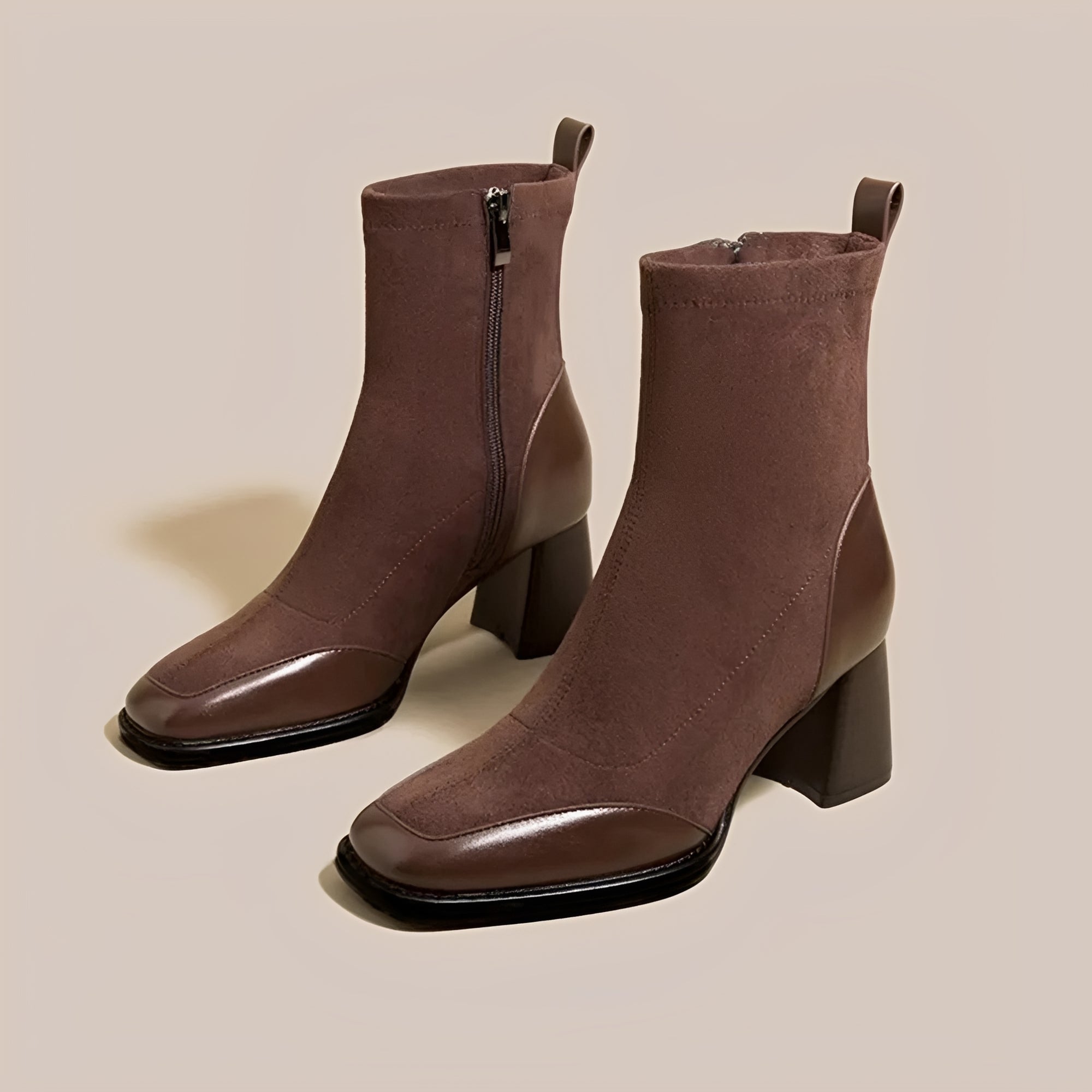 Linda - Bottes à talons compensés pour un style relâché