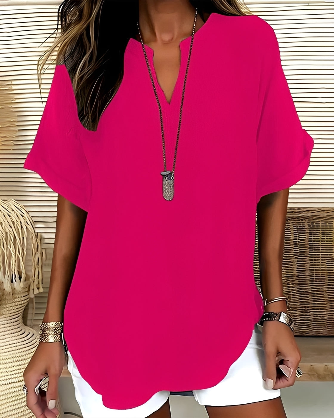 Shanice - Chemise Large Décontractée