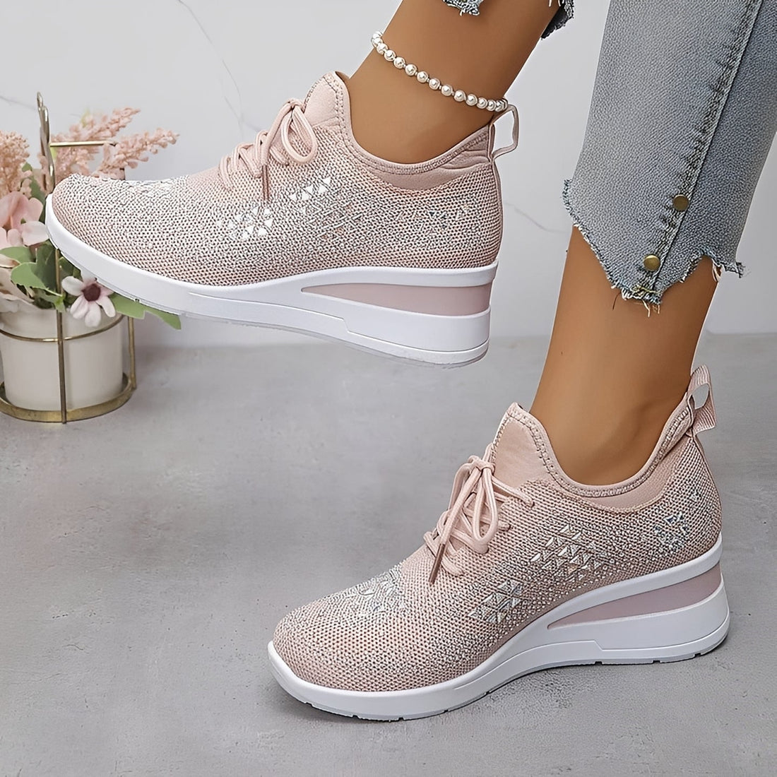 Brenda - Chaussures à Talons Compensés Raffinées