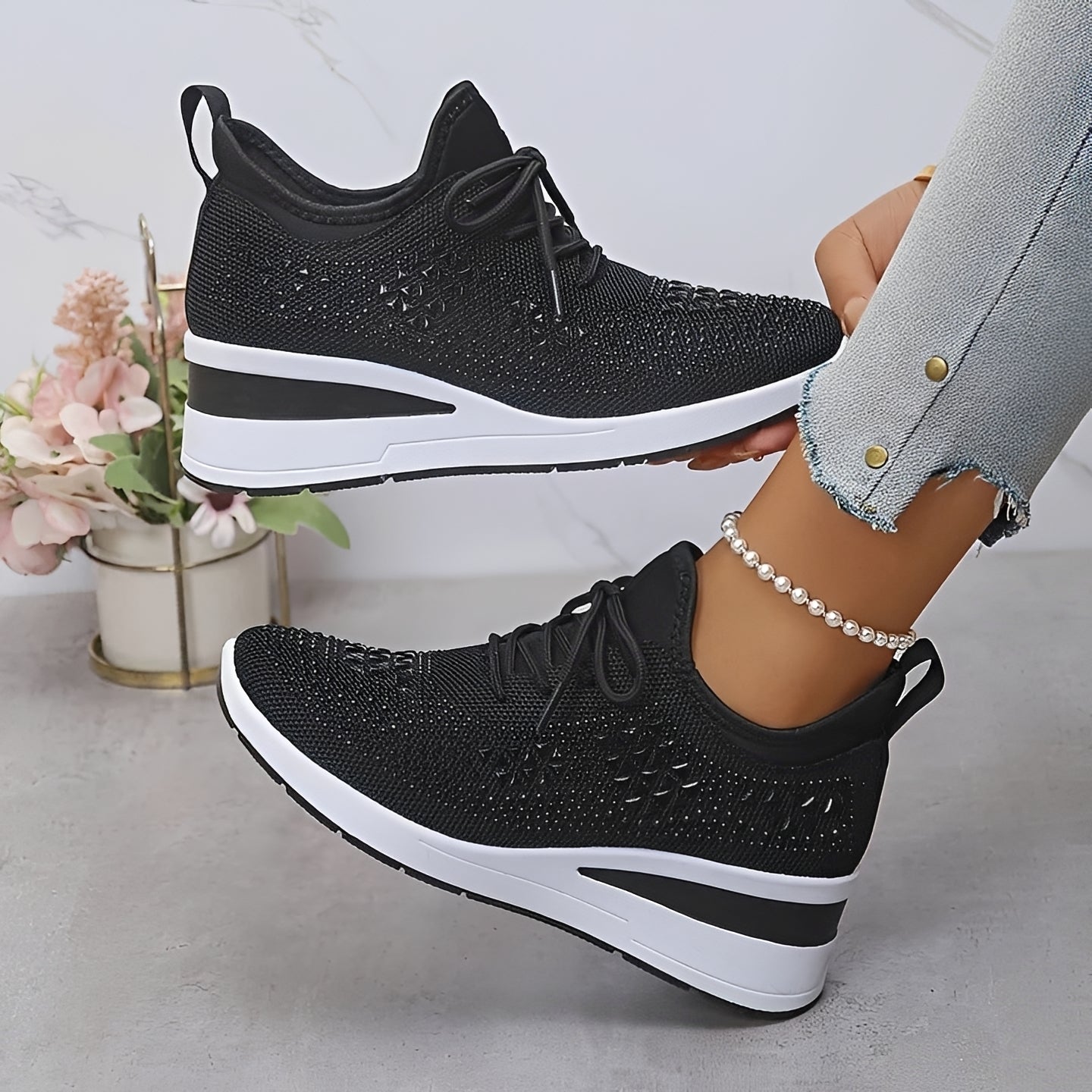 Brenda - Chaussures à Talons Compensés Raffinées