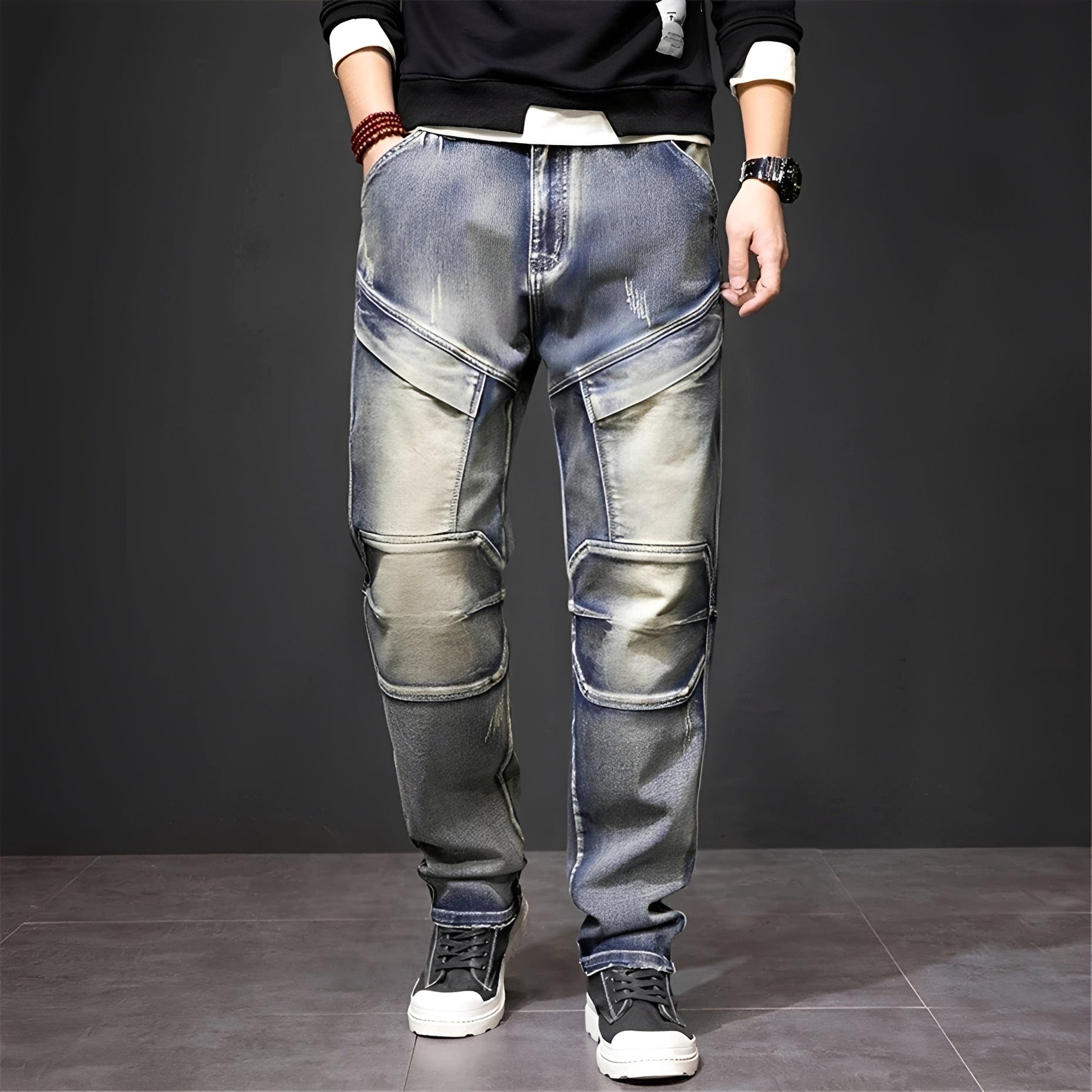 Myers - Jeans Droits Élégants Délavés