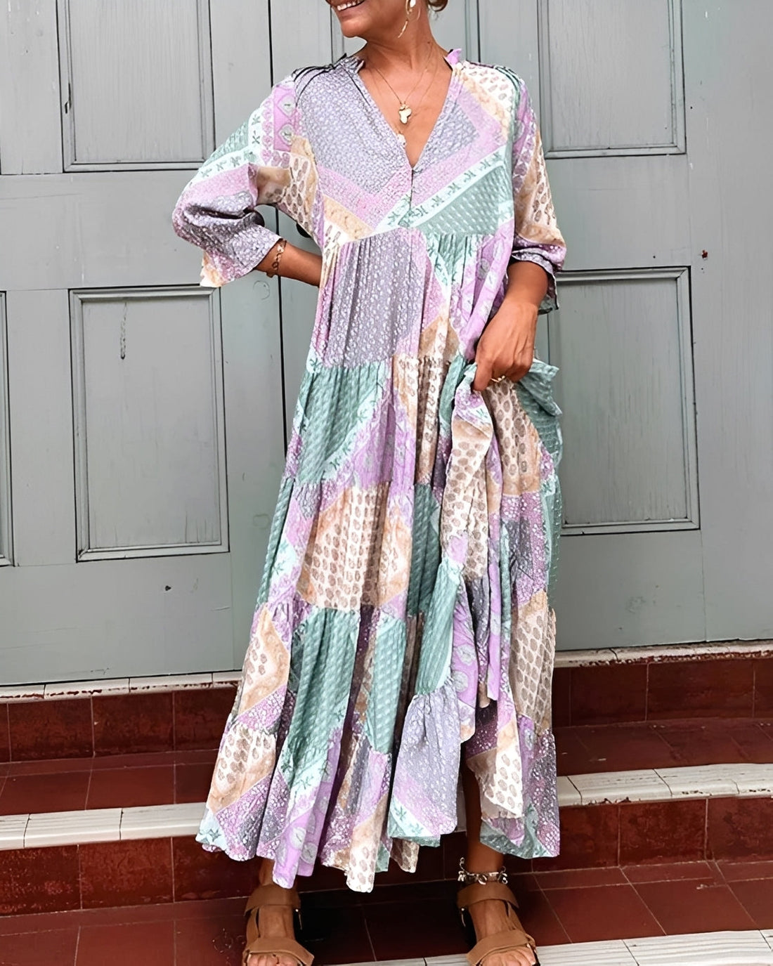 Kirsten - Robe Élégante avec Manches Longues