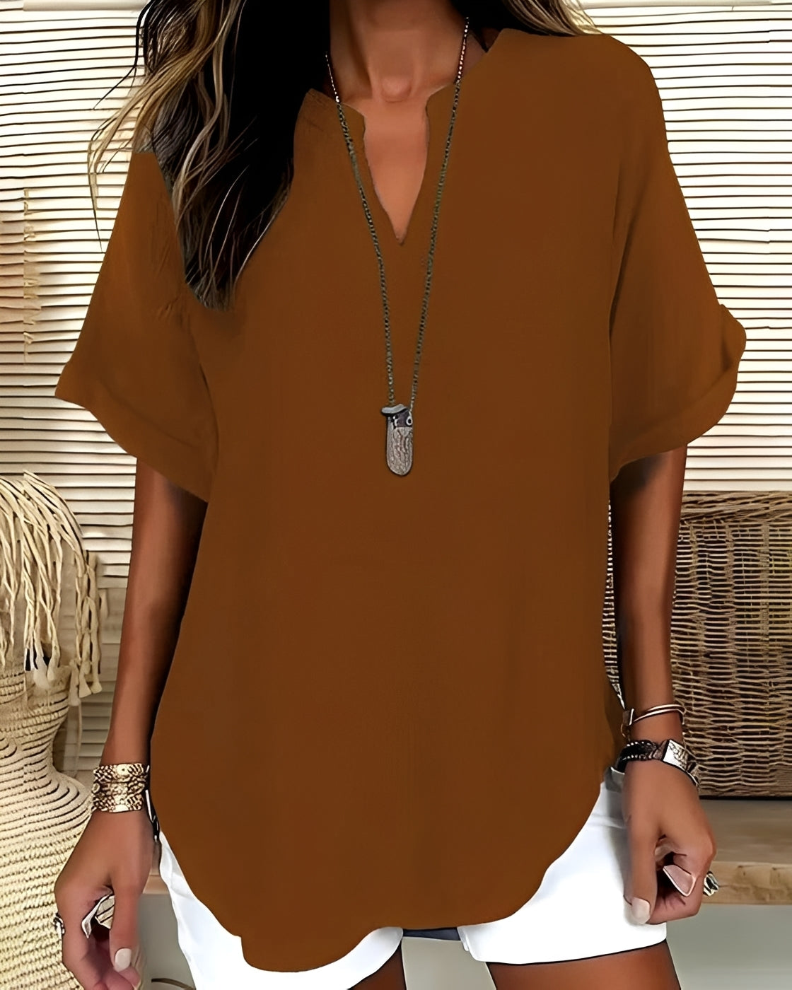 Shanice - Chemise Large Décontractée