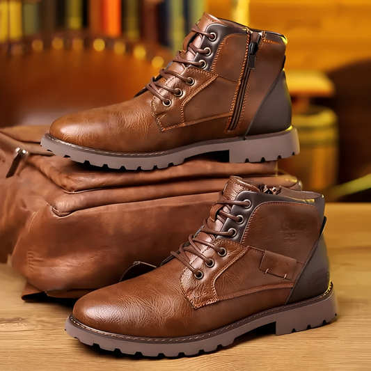 Dylam - Bottes en cuir décontractées pour hommes