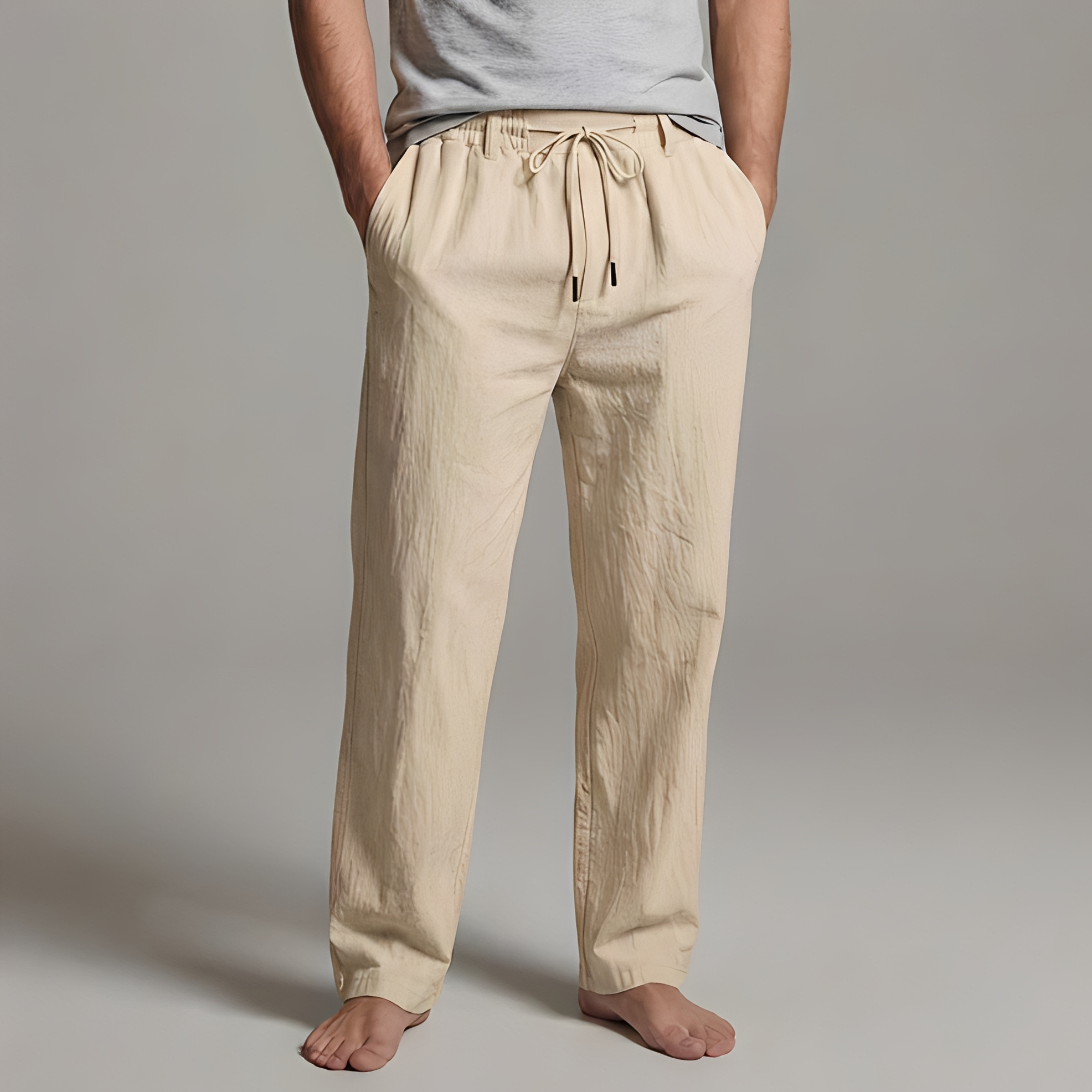 Arman - Pantalon décontracté à cordon de serrage pour homme