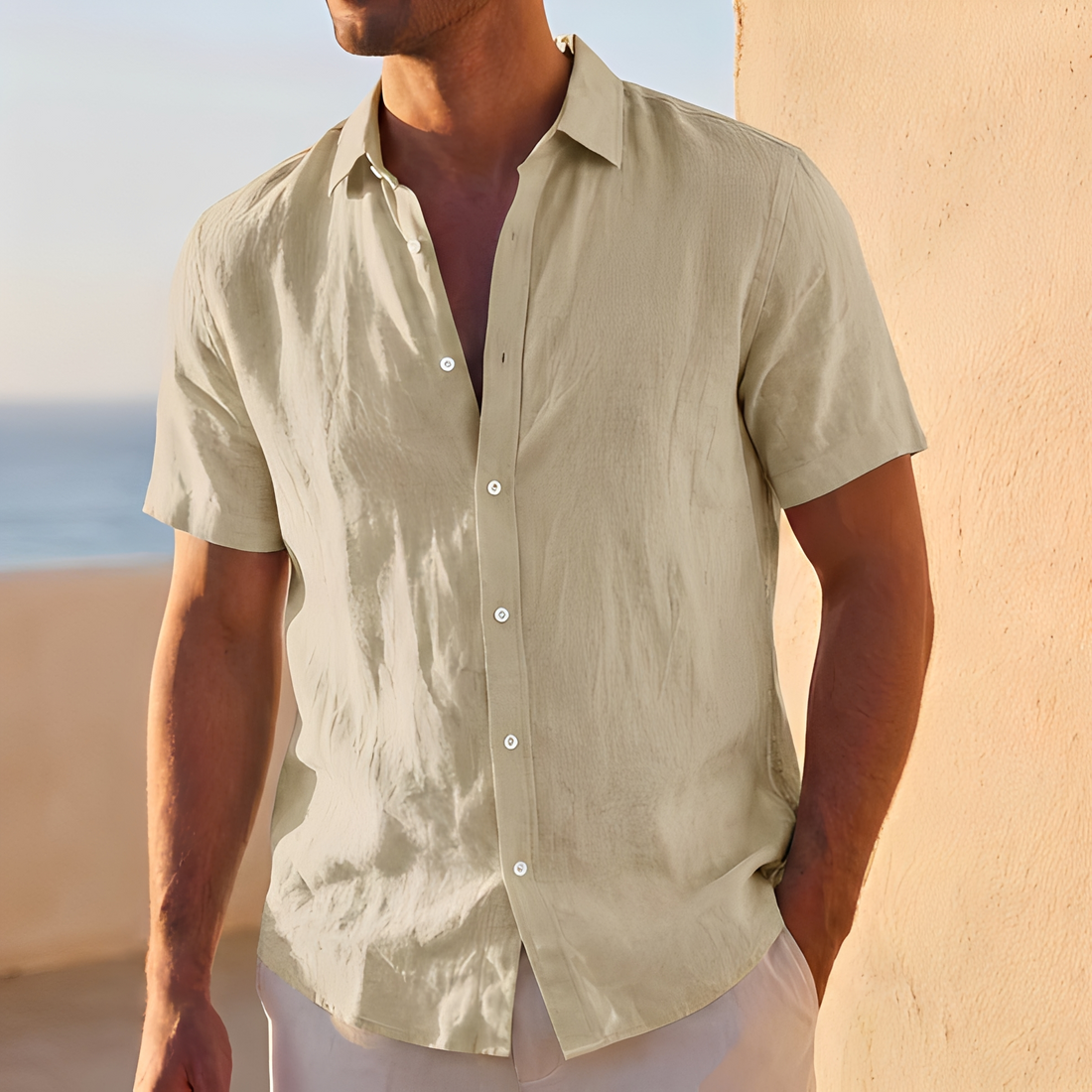 Jassen - Chemise boutonnée à la coupe ample pour homme