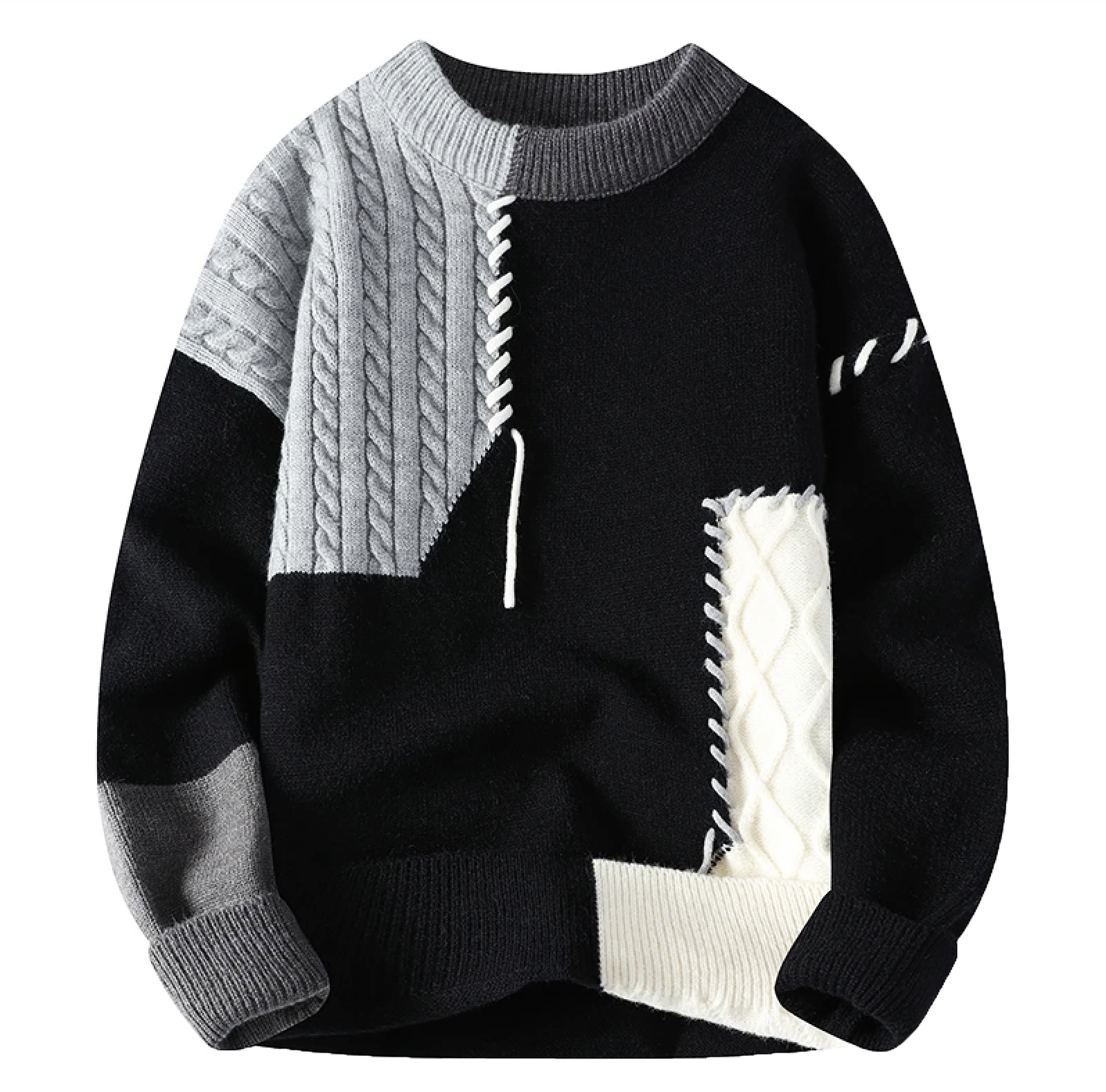 Timo – Pull patchwork confortable pour hommes