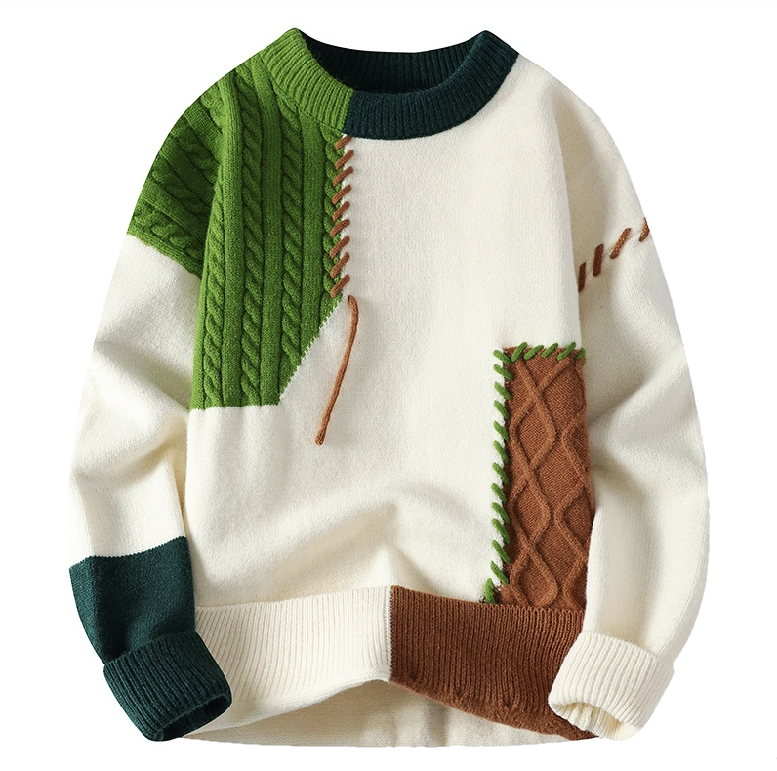 Timo – Pull patchwork confortable pour hommes