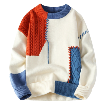 Timo – Pull patchwork confortable pour hommes