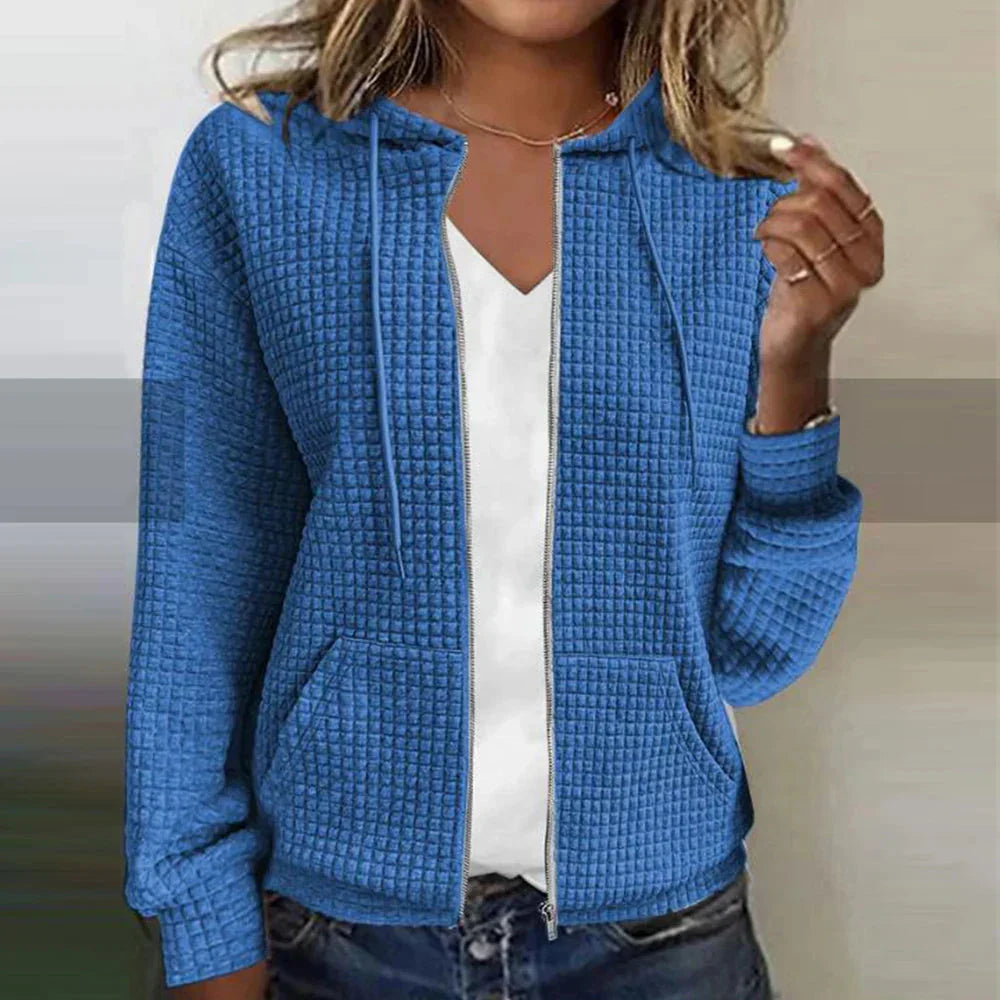 Kristel – Gilet élégant à texture waffle