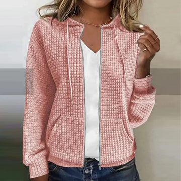 Kristel – Gilet élégant à texture waffle