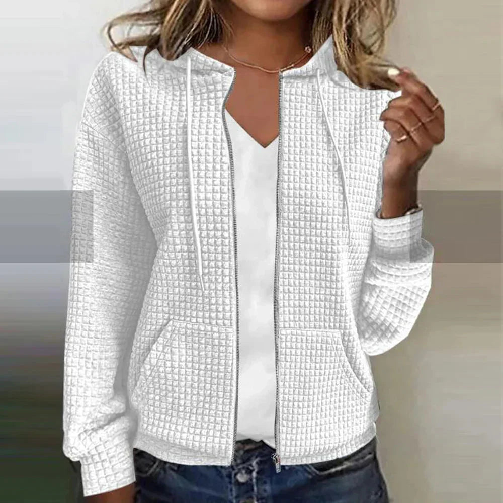 Kristel – Gilet élégant à texture waffle