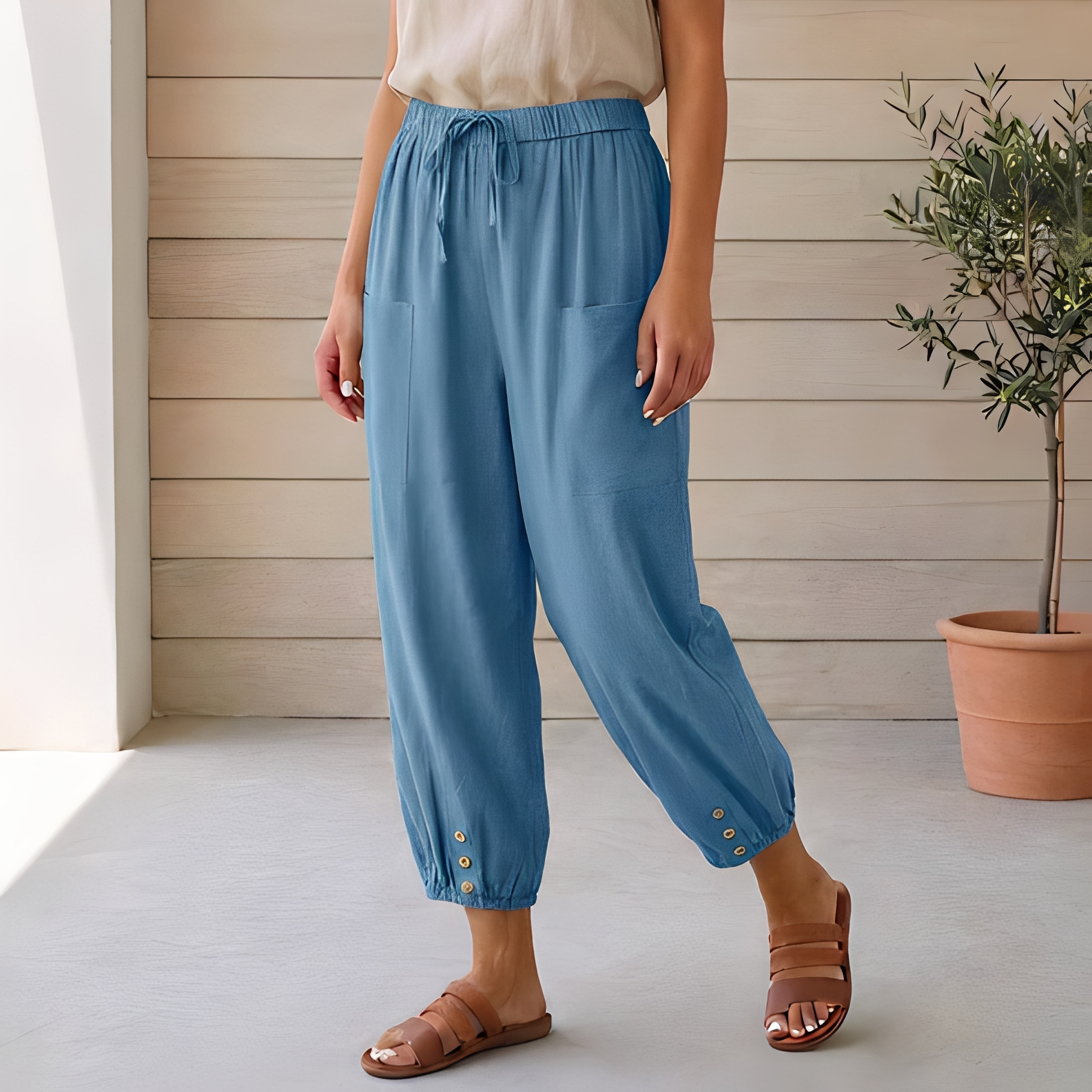 Lyliah - Pantalon décontracté et élégant pour femme