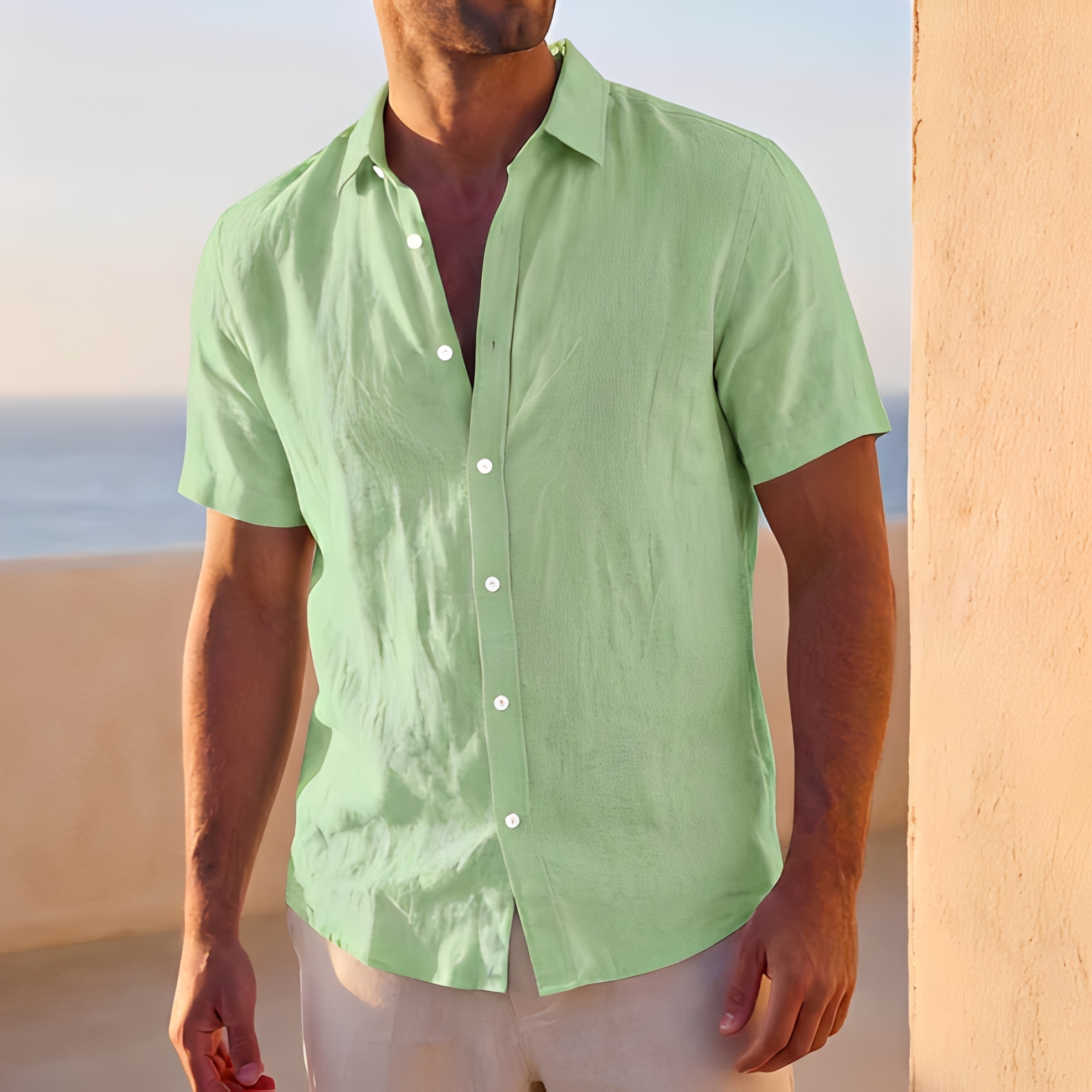 Jassen - Chemise boutonnée à la coupe ample pour homme