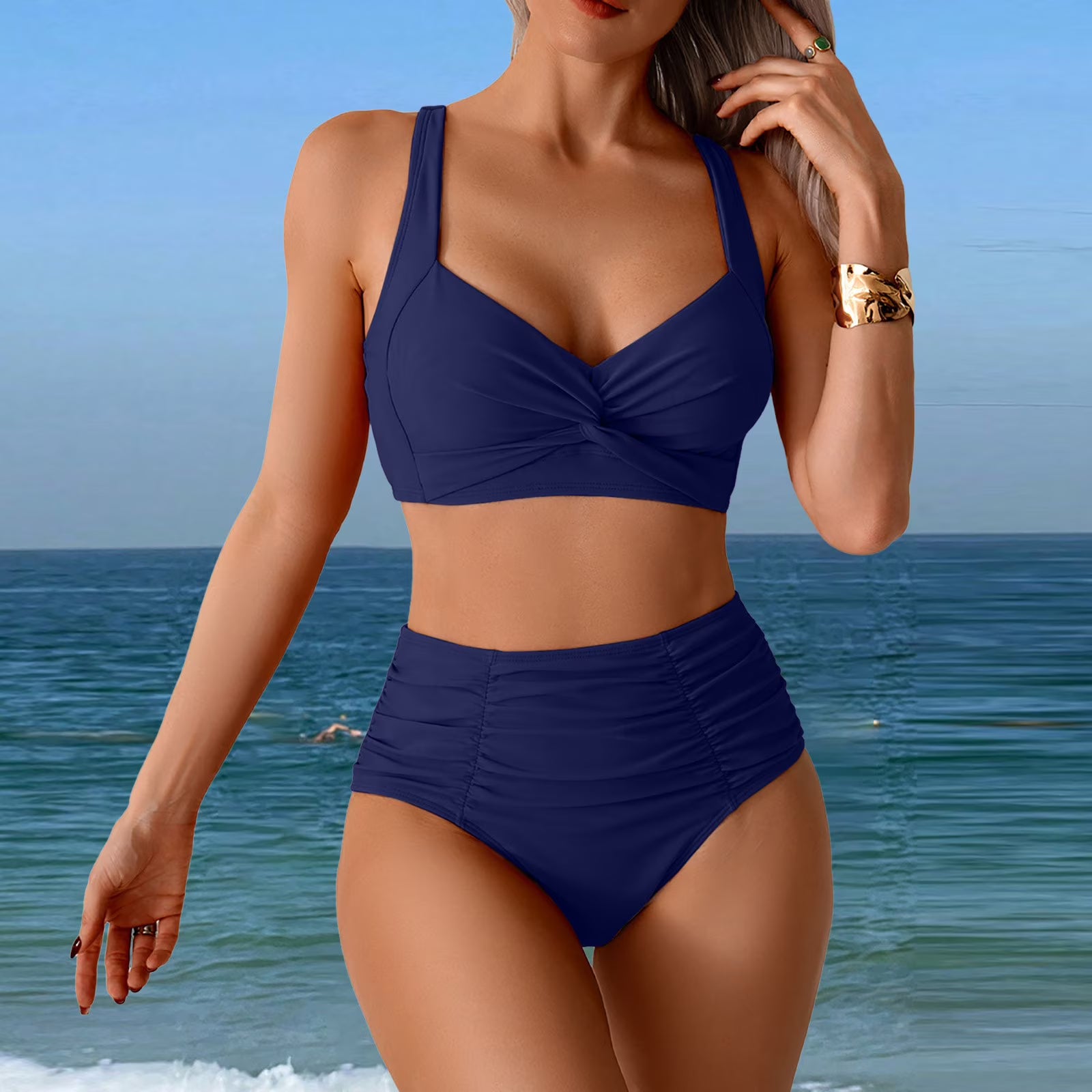 Anjie - Maillots de bain chic à taille haute pour femmes