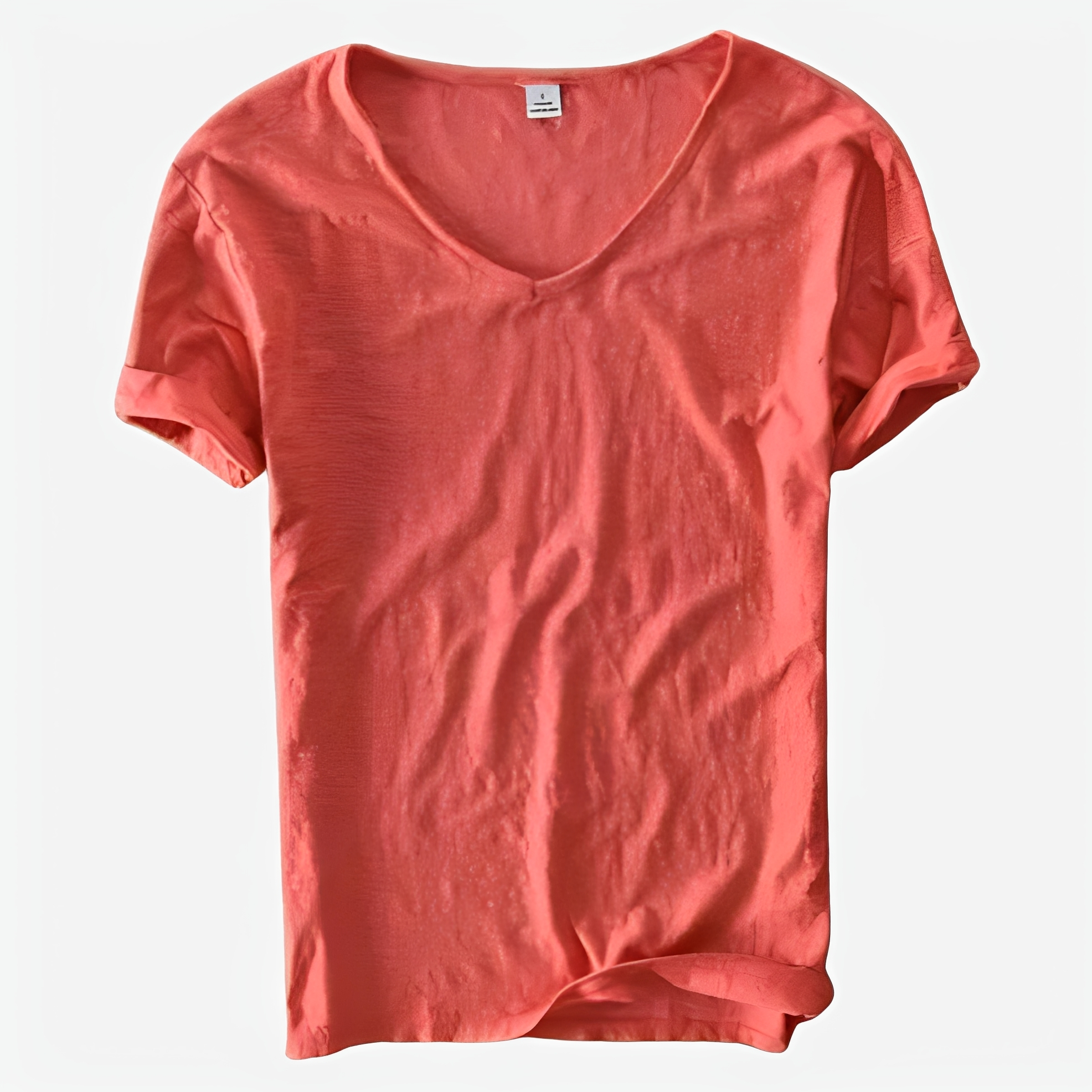 Jayson - T-shirt d'été ample à col en V pour homme