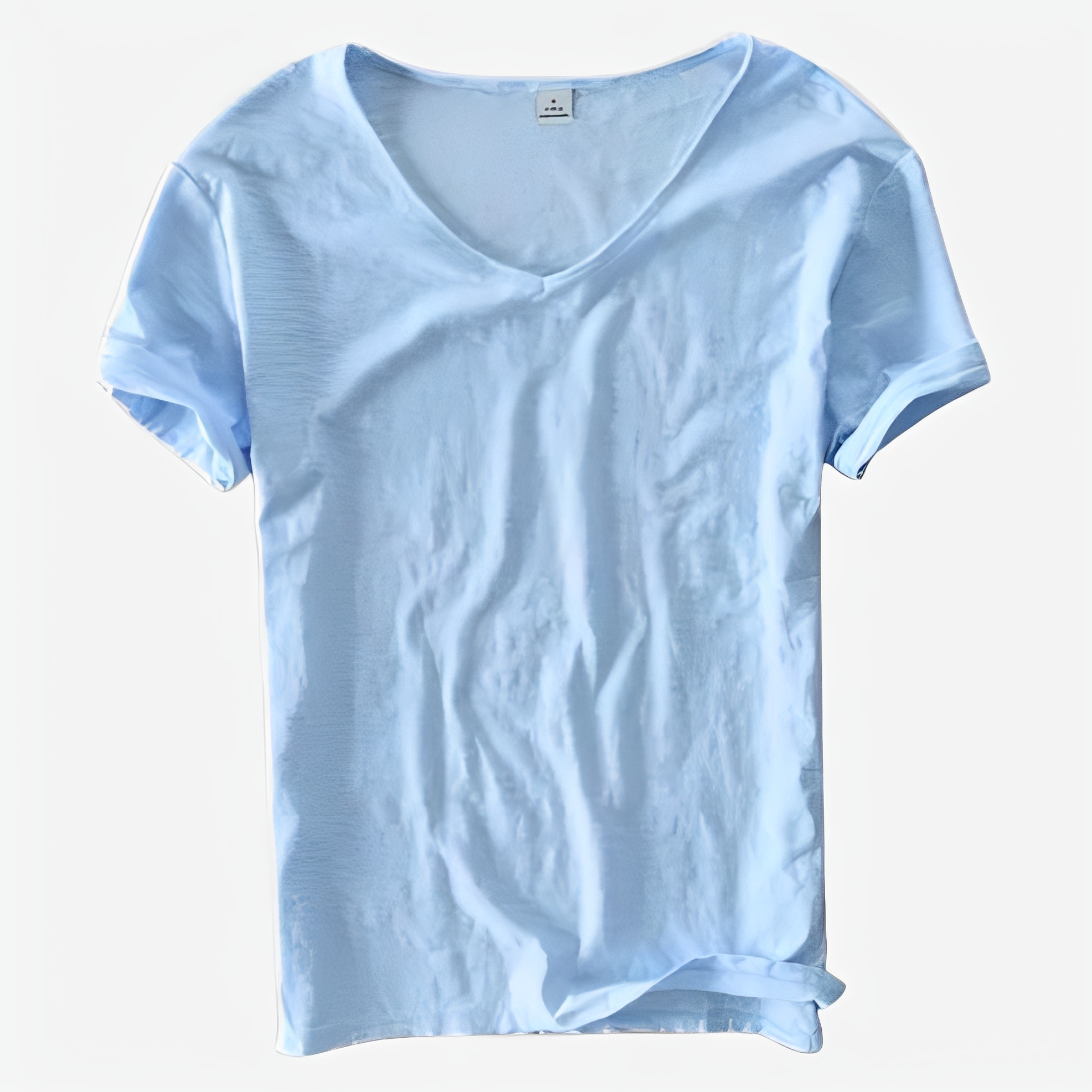 Jayson - T-shirt d'été ample à col en V pour homme