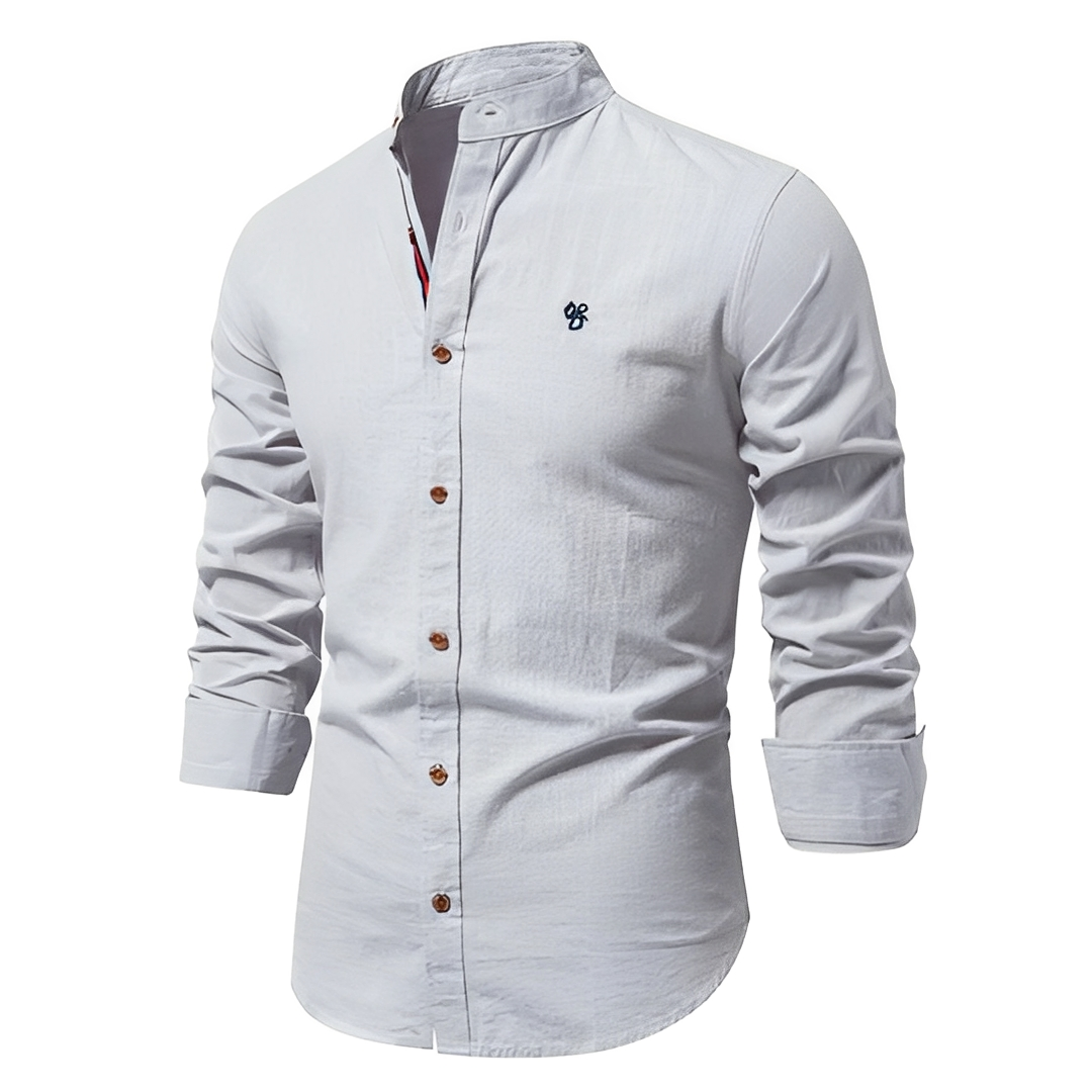 Koven - Chemise classique à manches longues pour homme