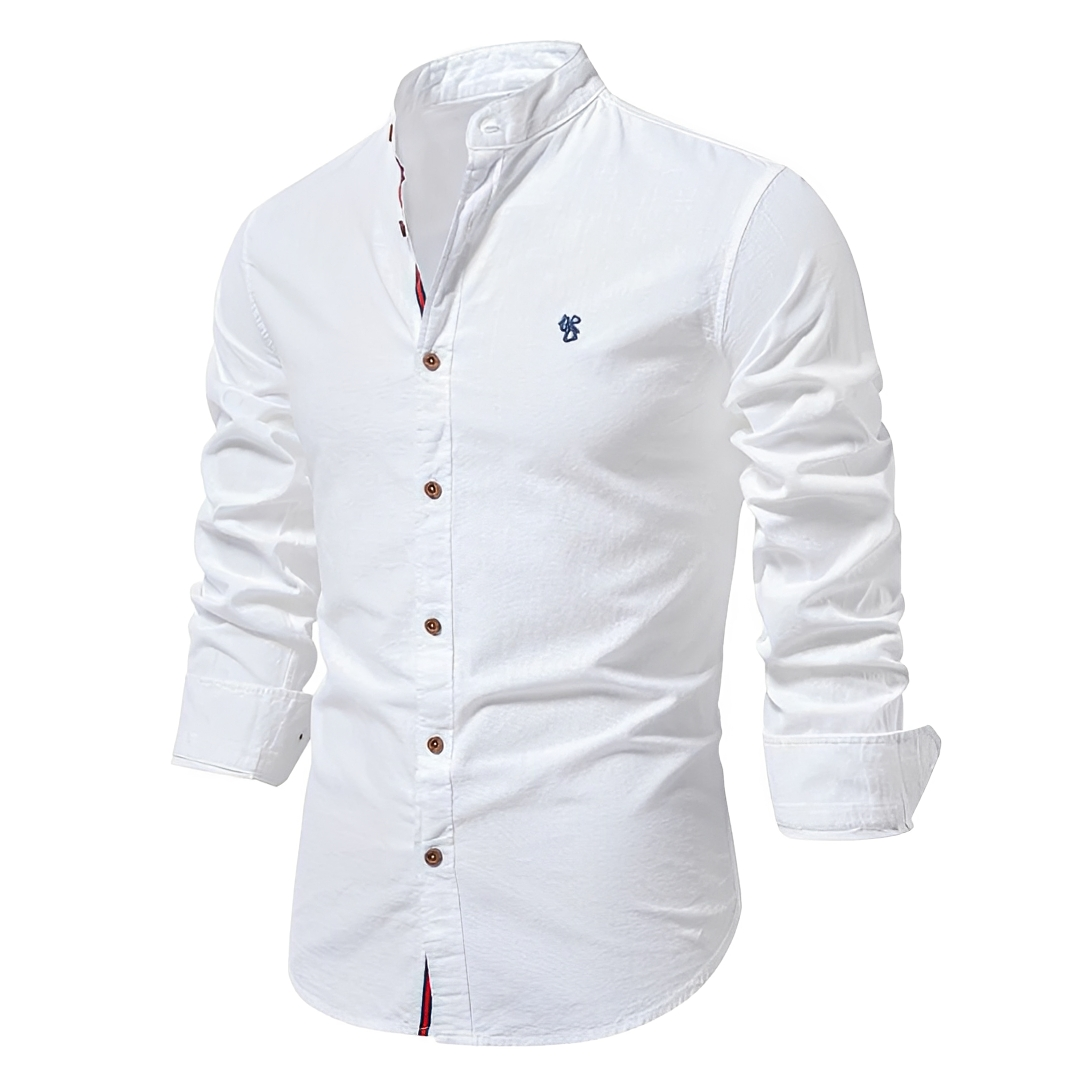 Koven - Chemise classique à manches longues pour homme