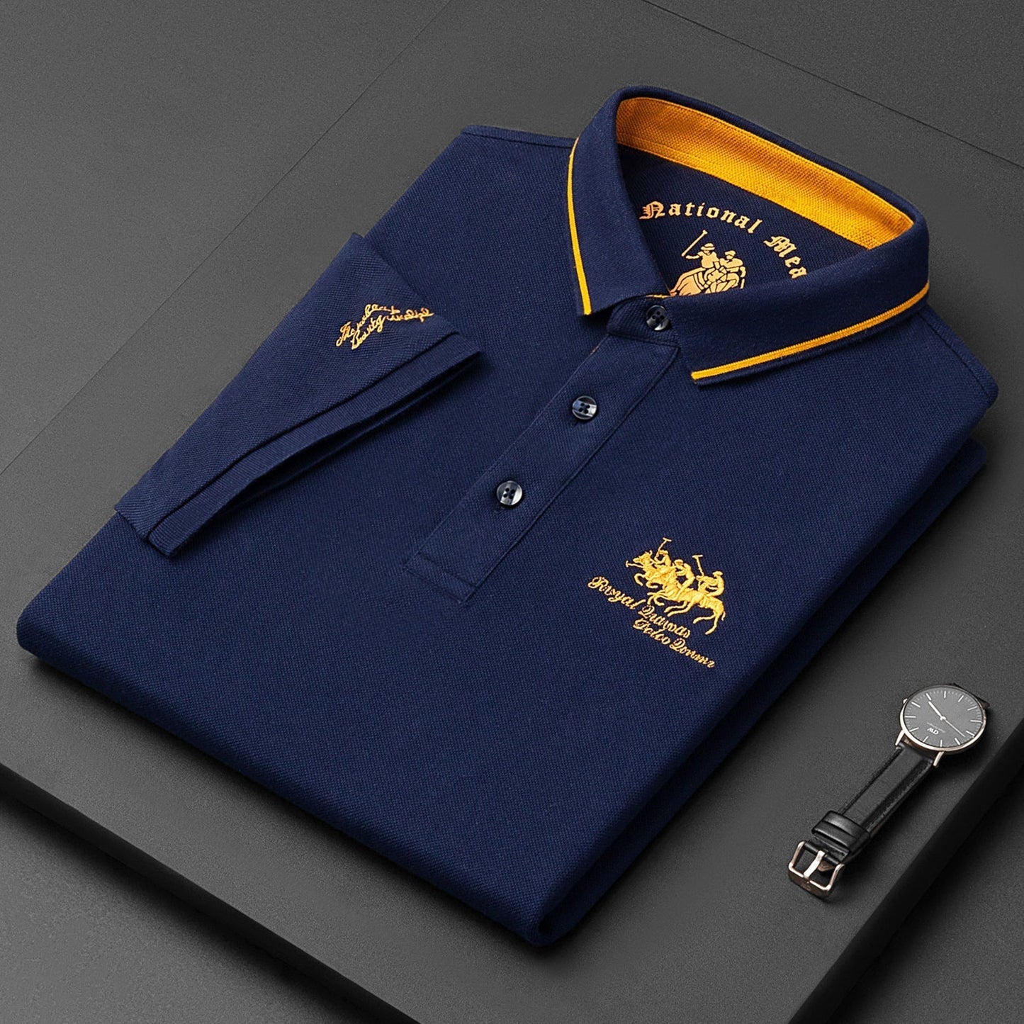 Miles - Poloshirt mit Stickerei