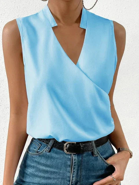 Juna – Haut sans manches avec élégant décolleté en V