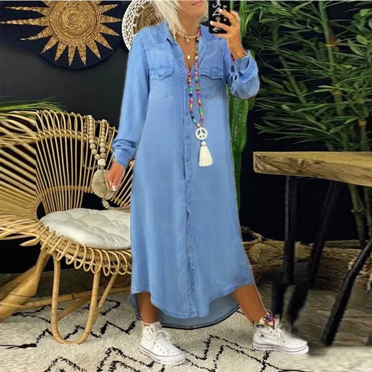 Sophia – Robe en Jeans