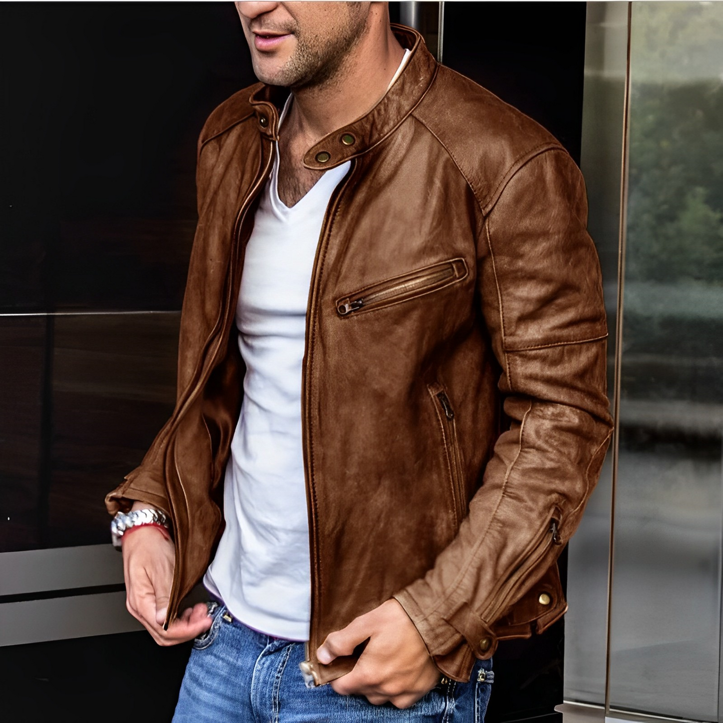 Dalton – Veste Cuir Élégante Toutes Saisons