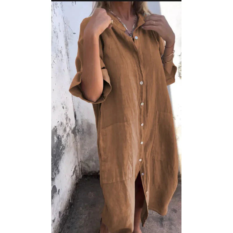 Valerie – Robe chemise décontractée pour femmes