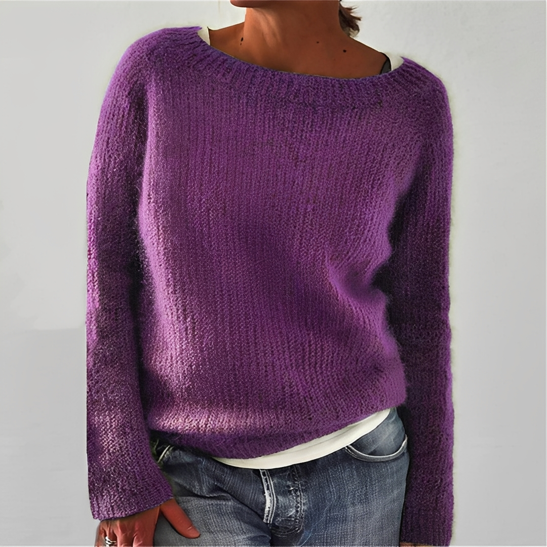 Eljene - Pull chaud en maille pour femme