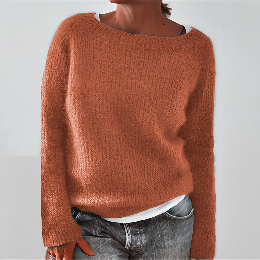 Eljene - Pull chaud en maille pour femme