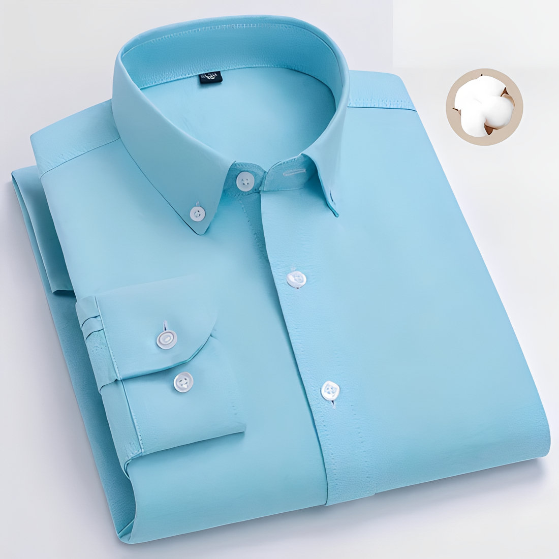 Jezriel - Chemise à carreaux tendance à manches longues pour homme