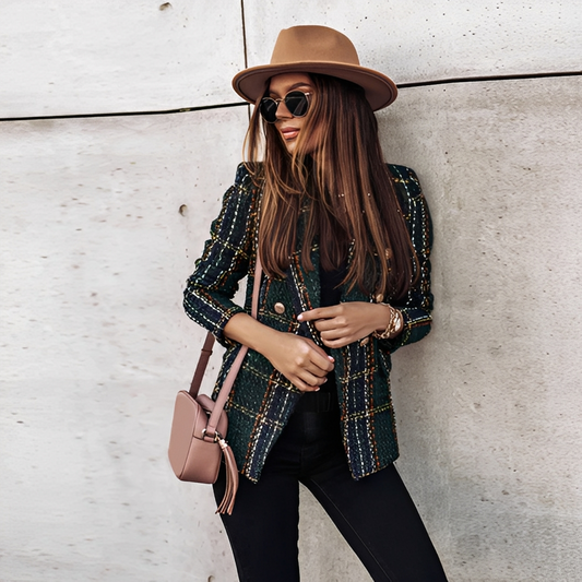 Jannet - warmer Blazer mit langen Ärmeln für Damen