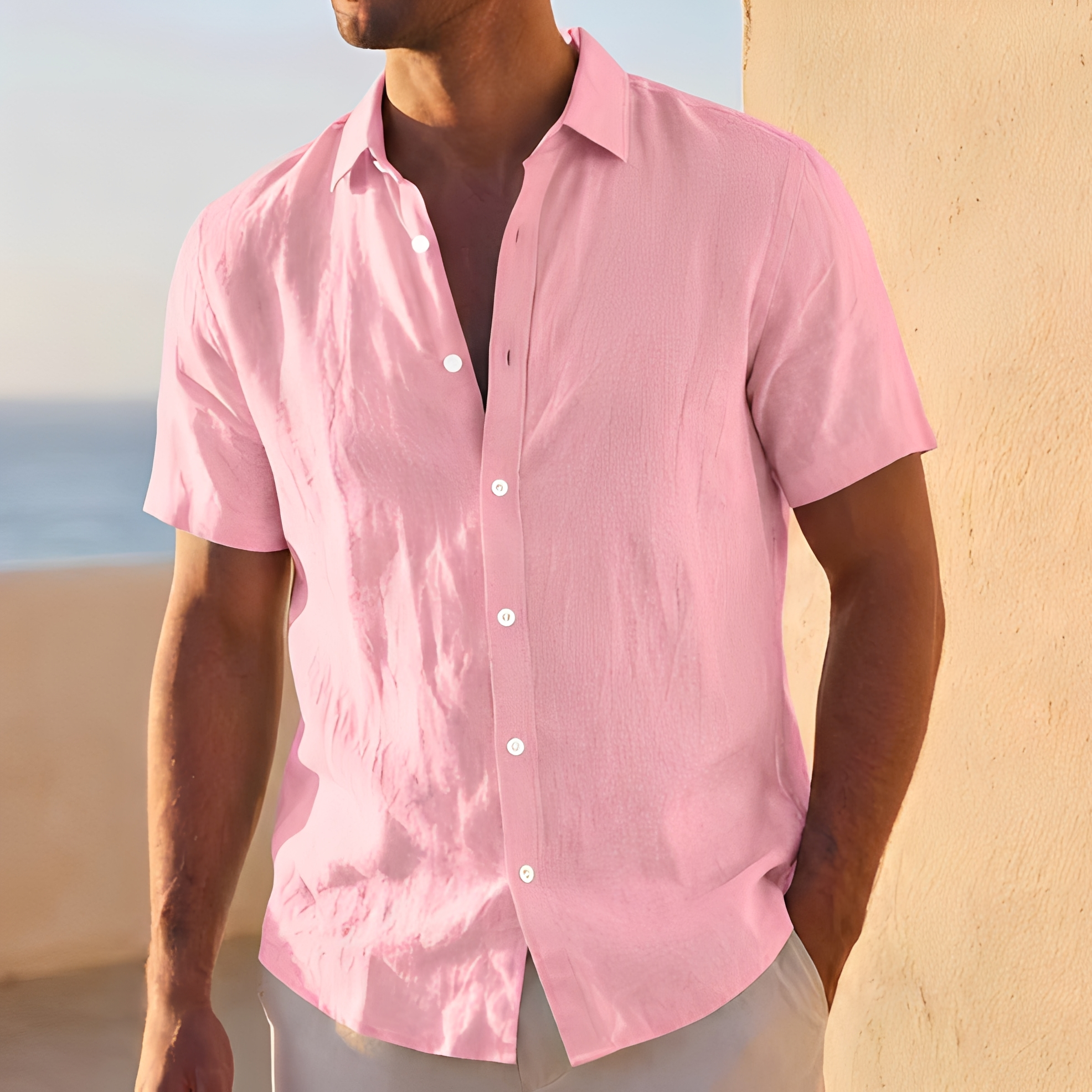 Jassen - Chemise boutonnée à la coupe ample pour homme