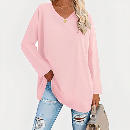 Laëtitia - Elegant loose long-sleeved blouse for women