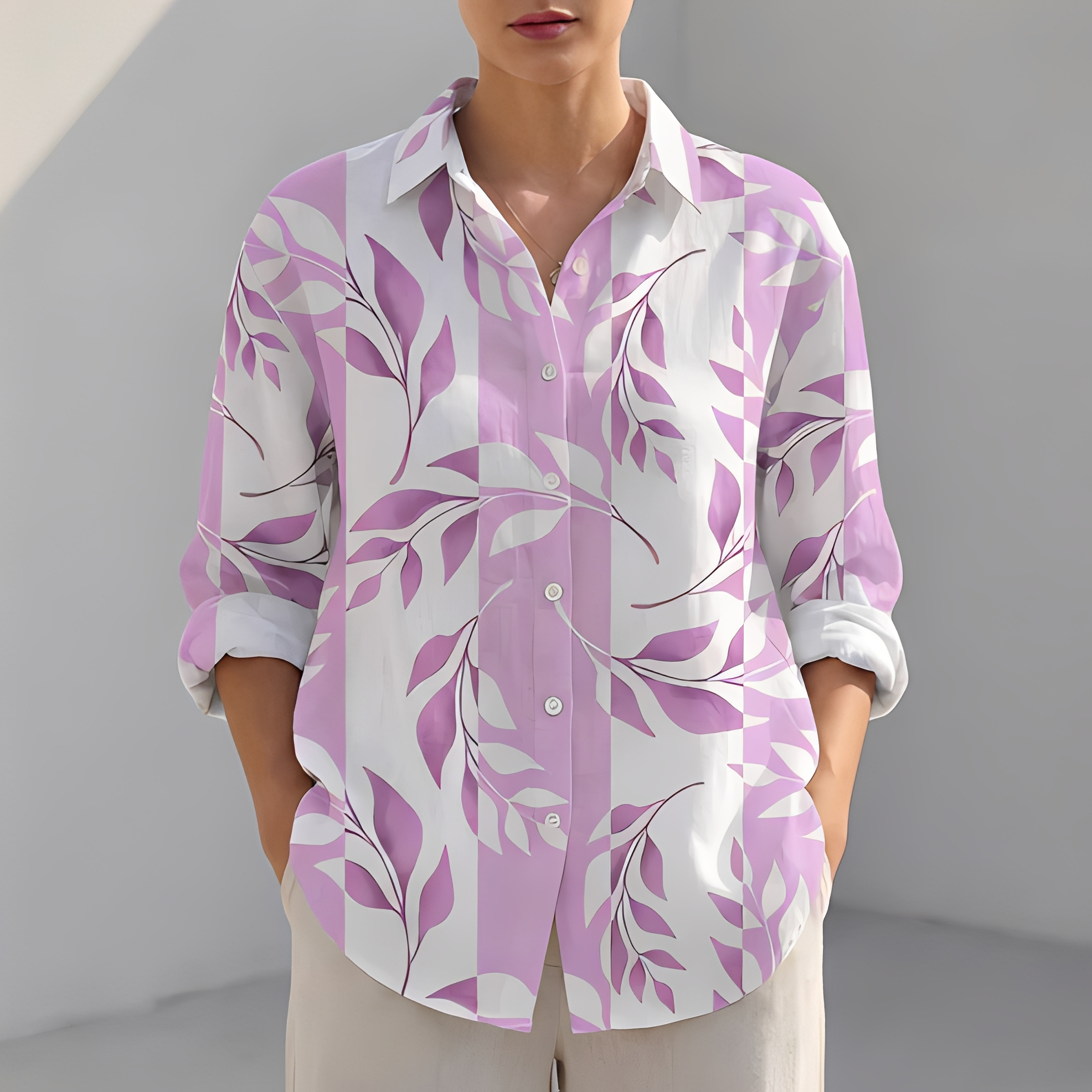 Khaye - Chemise d'été décontractée et tendance pour femme