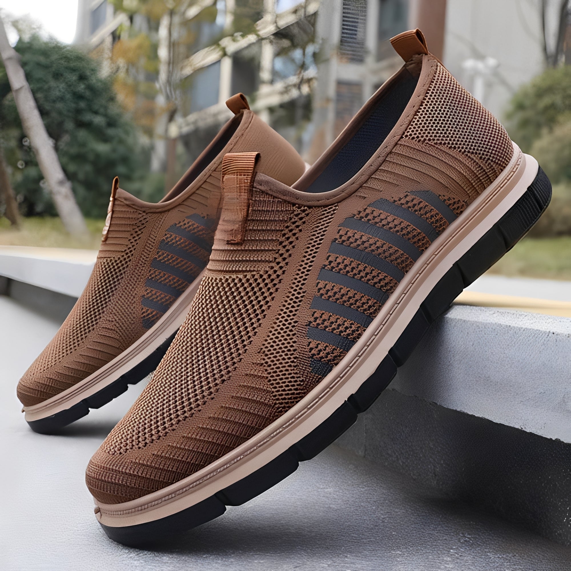 Henrick - Baskets slip-on tendance pour homme