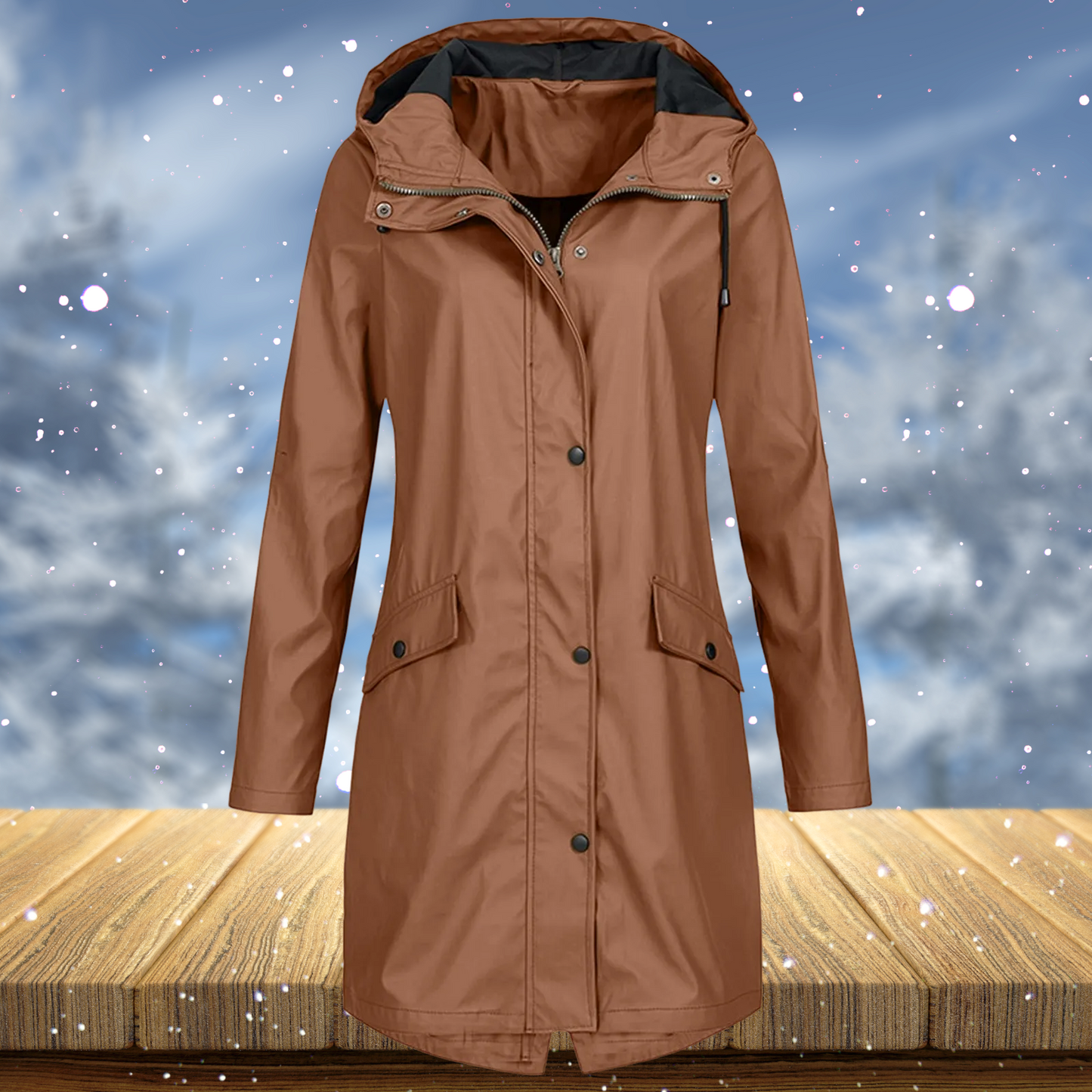 Zenith – Long manteau imperméable coupe-vent