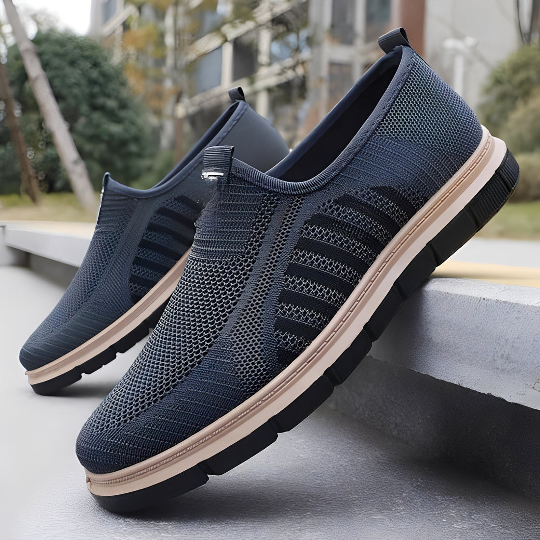 Henrick - Baskets slip-on tendance pour homme