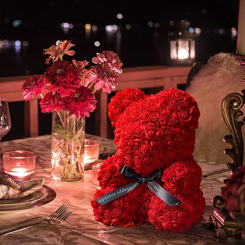 Adorbs – Ours en roses dans boîte LED